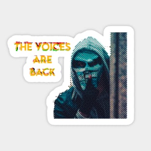 Fasbytes The Voices Are Back Mental Health Sticker